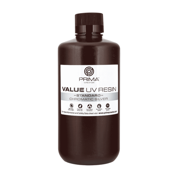 PrimaCreator Value UV / DLP Resin - 1000 ml - Chromatic Silver